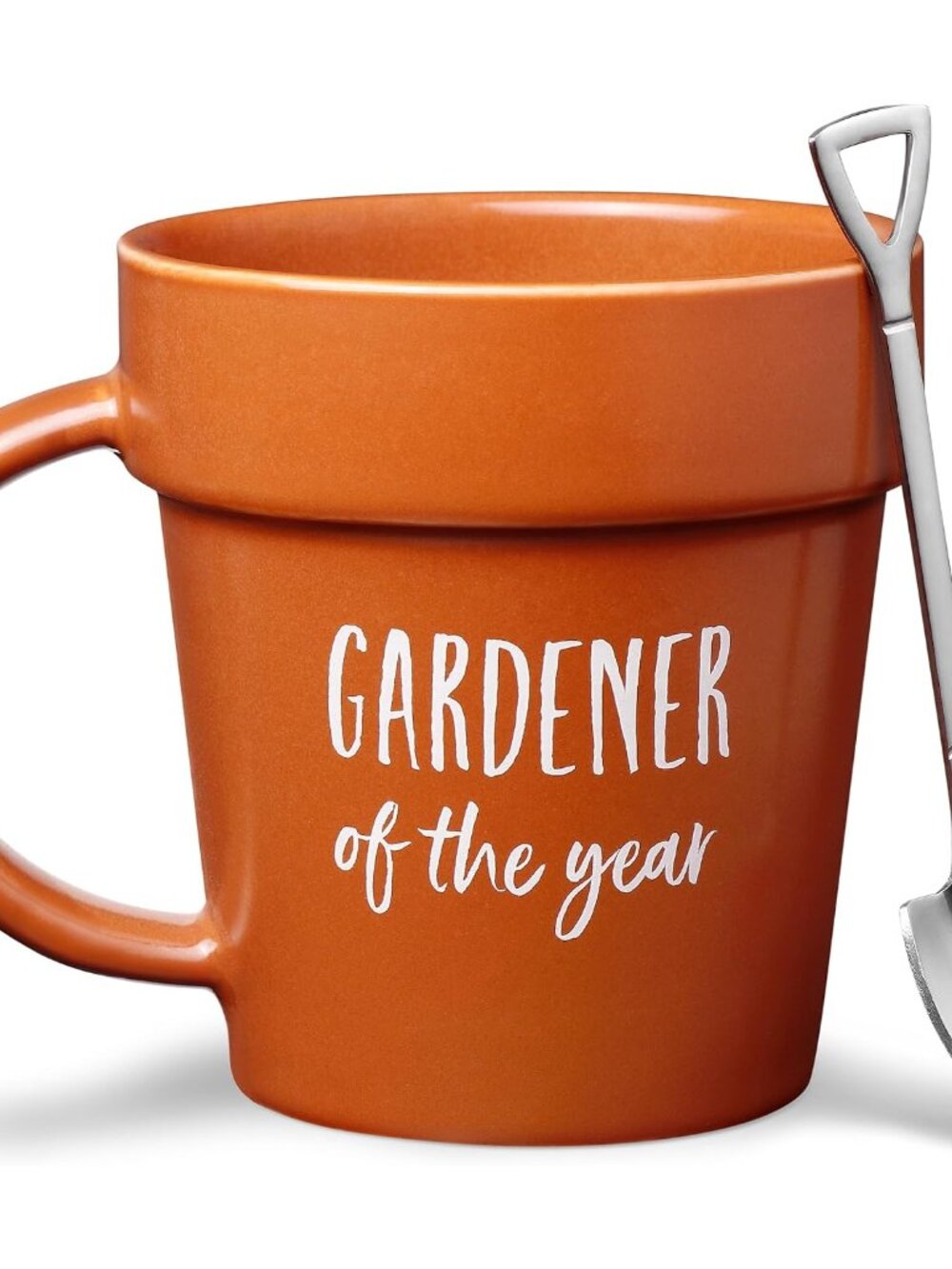 Gardener Coffee Mug Gift - Funny Plant Pot Mug with Shovel Spoon - Cool Coffee M